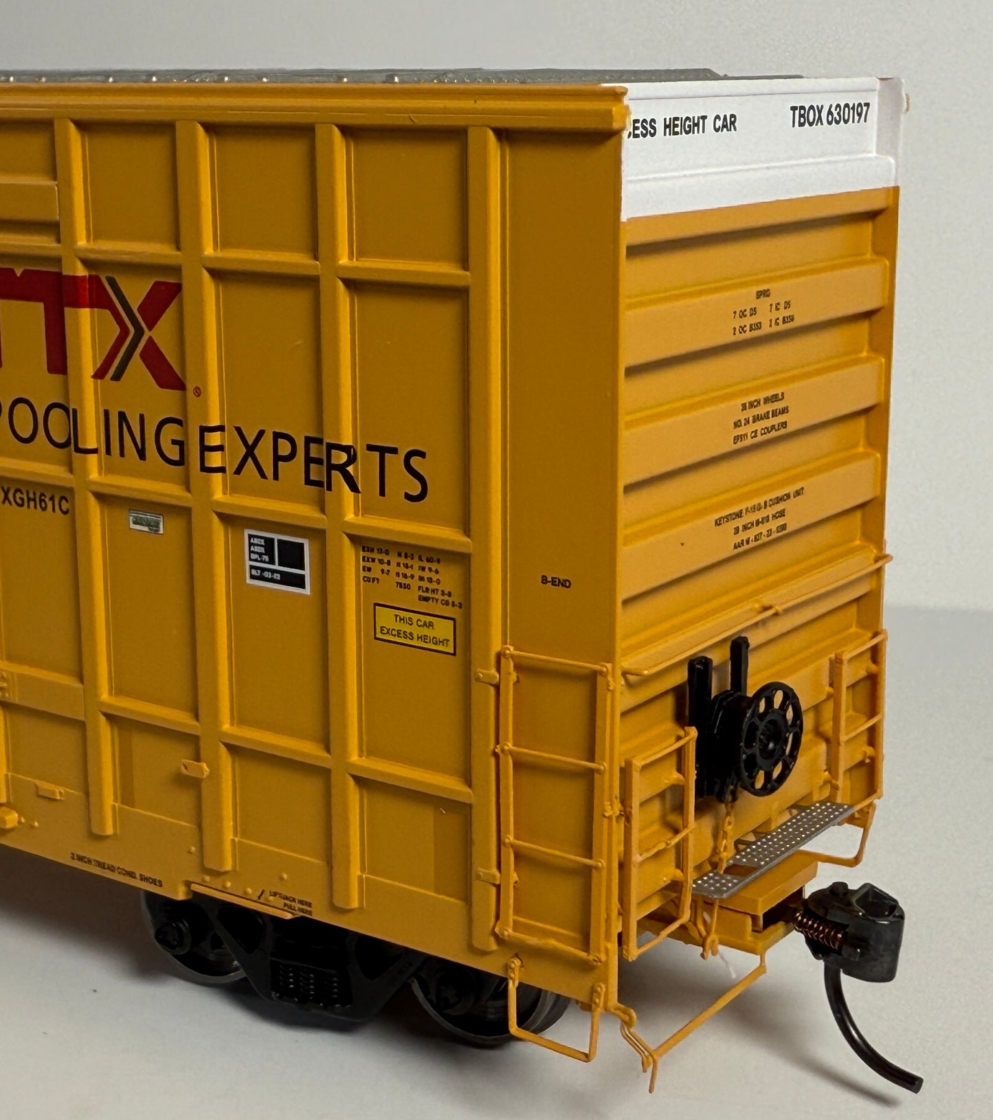 ATLAS MASTER GUNDERSON 7550 DOUBLE DOOR BOXCAR - RAILBOX TBOX (HIGH REPORTING MARKS)