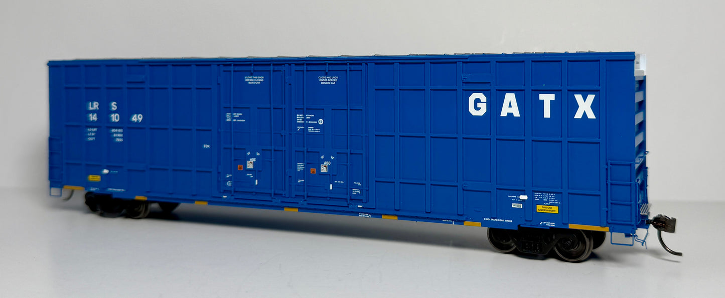 ATLAS MASTER GUNDERSON 7550 DOUBLE DOOR BOXCAR - GATX LRS REPORTING MARKS