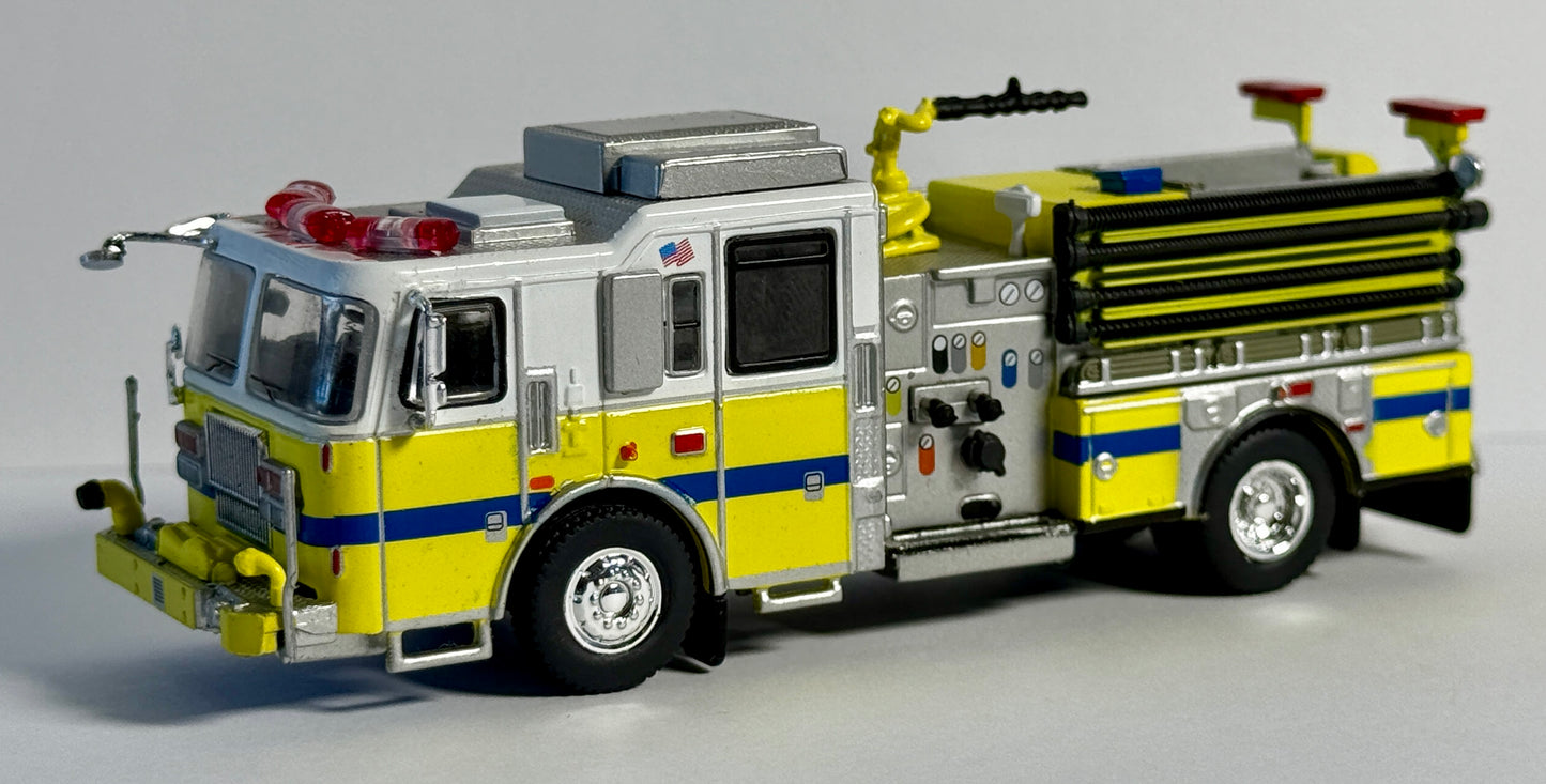 BREKINA PCX87 SEAGRAVE MARAUDER FIRE ENGINE - YELLOW