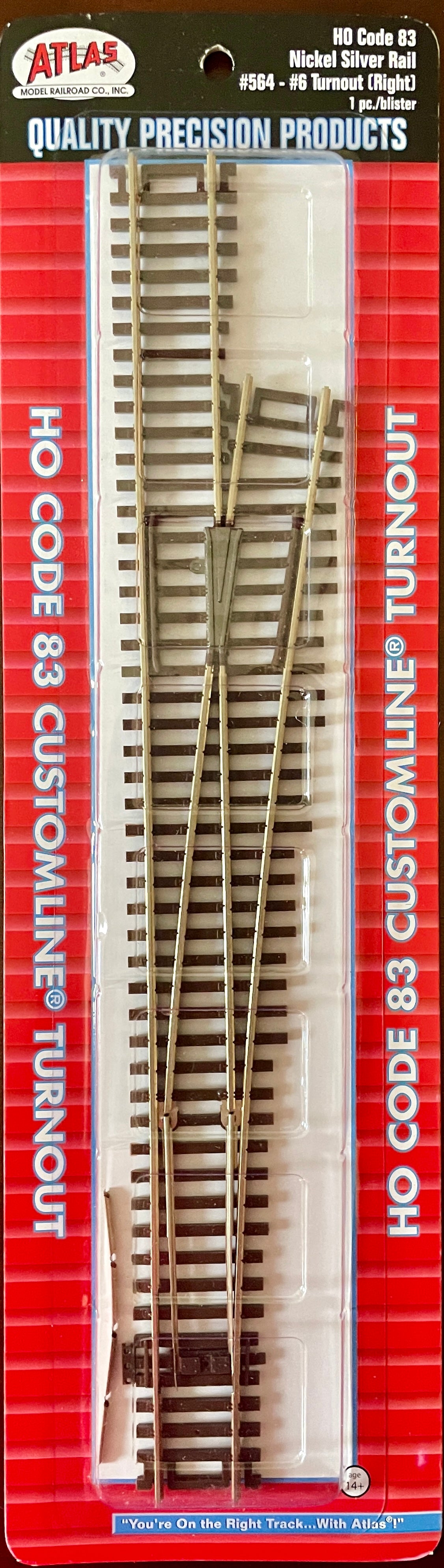 Atlas Code 83 6 Turnout RIGHT 564 Makin' Tracks