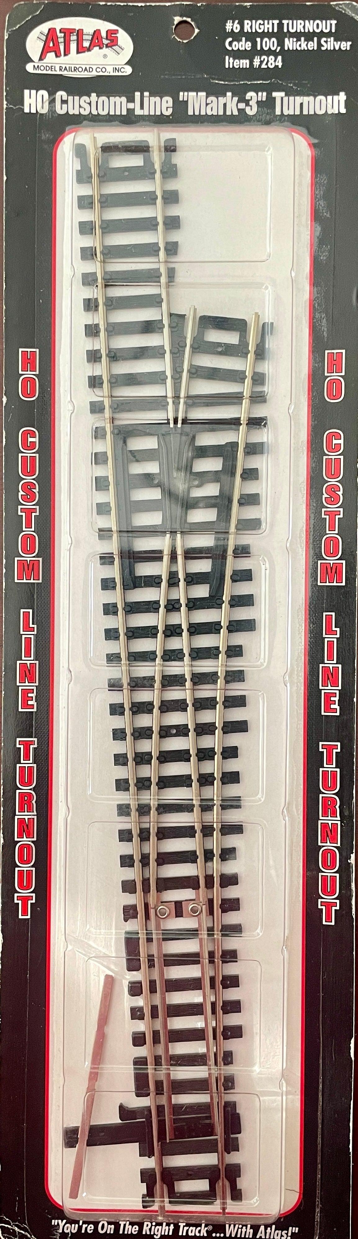 Atlas Code 100 6 Turnout LEFT 284 Makin' Tracks