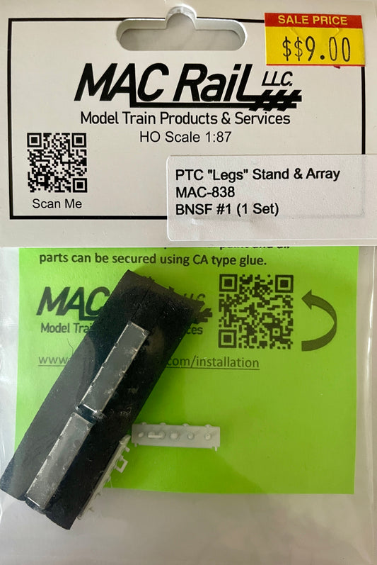 MAC RAIL MAC-838  PTC "LEG" STAND & ARRAY BNSF #1
