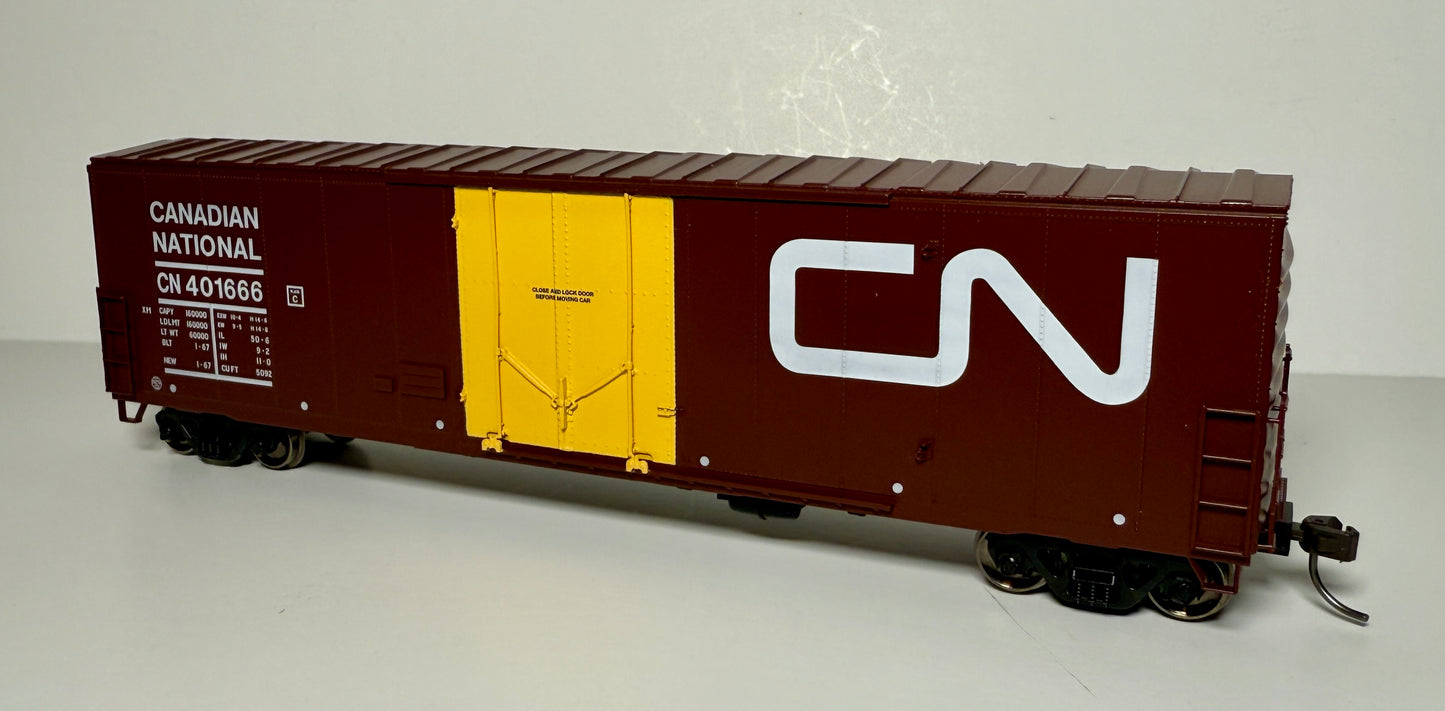 ATLAS MASTER NSC 50' NEWSPRINT BOXCAR - CN (YELLOW DOOR)