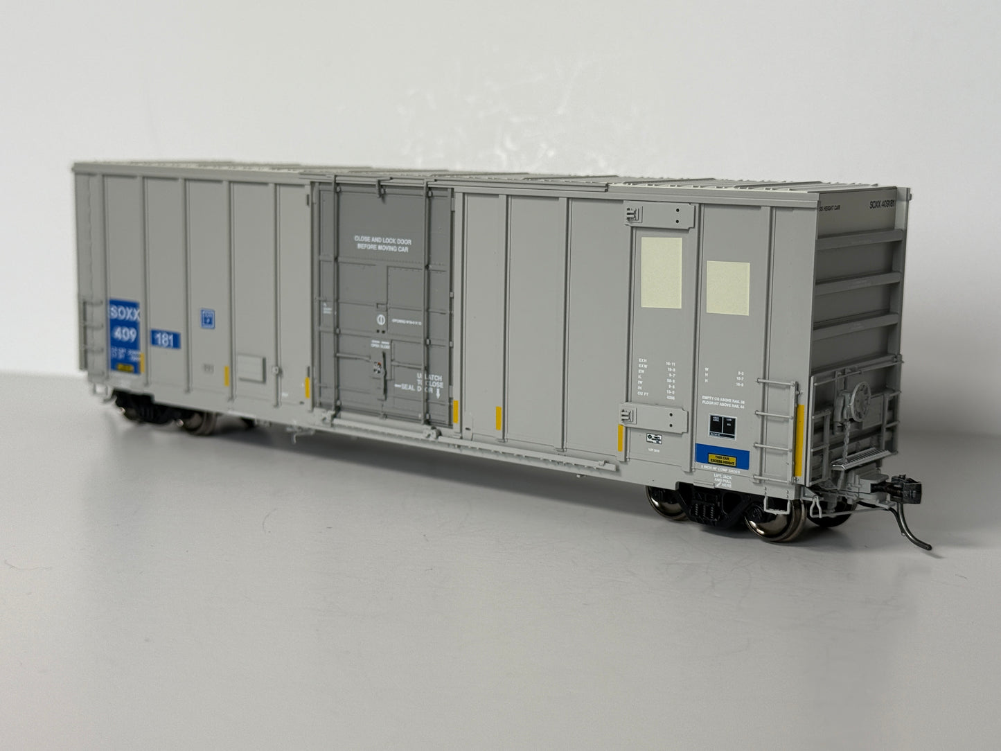 PRAIRIE SHADOWS TRINITY 50' HIGH CUBE BOXCAR - SOXX EX-AOK (GREY DOOR)