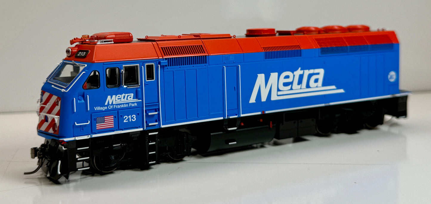 RAPIDO F40PHM-2 "WINNEBAGO" DCC/LOK SOUND - METRA BLUE SCHEME