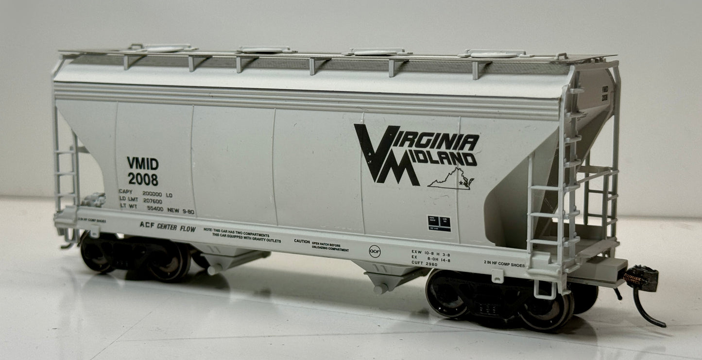 MT CUSTOMS VIRGINIA MIDLAND (VMID) INTERMOUNTAIN 2 BAY COVERED HOPPER