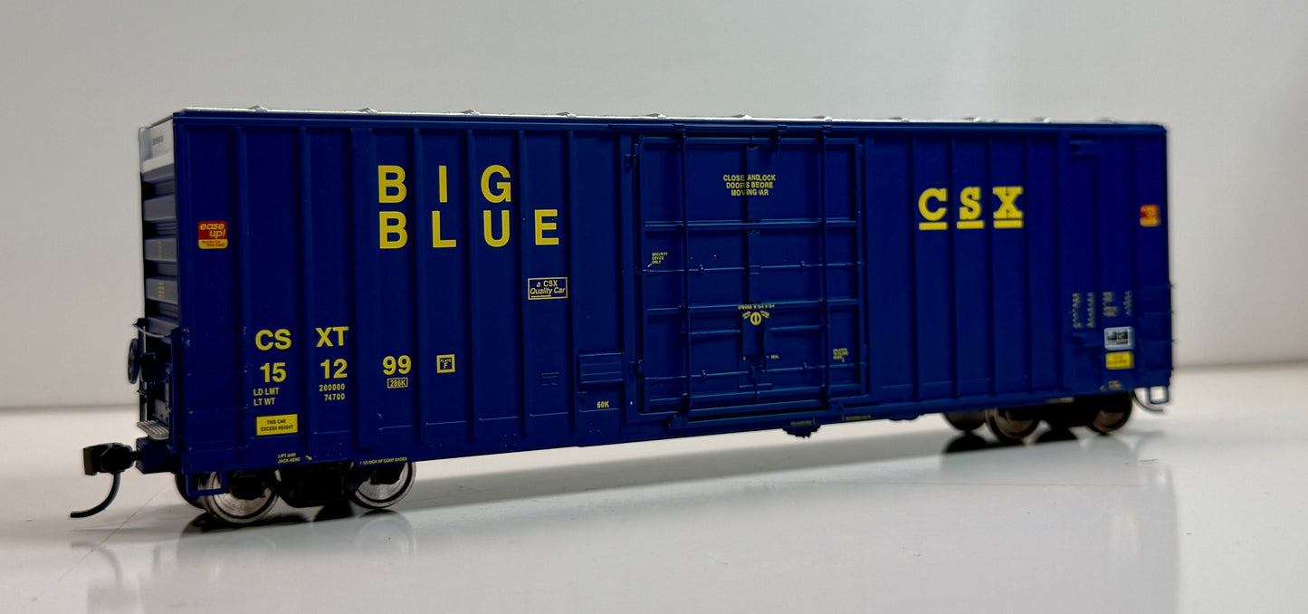 WALTHERS PROTO GUNDERSON 50' HIGH CUBE BOXCAR - CSX BIG BLUE