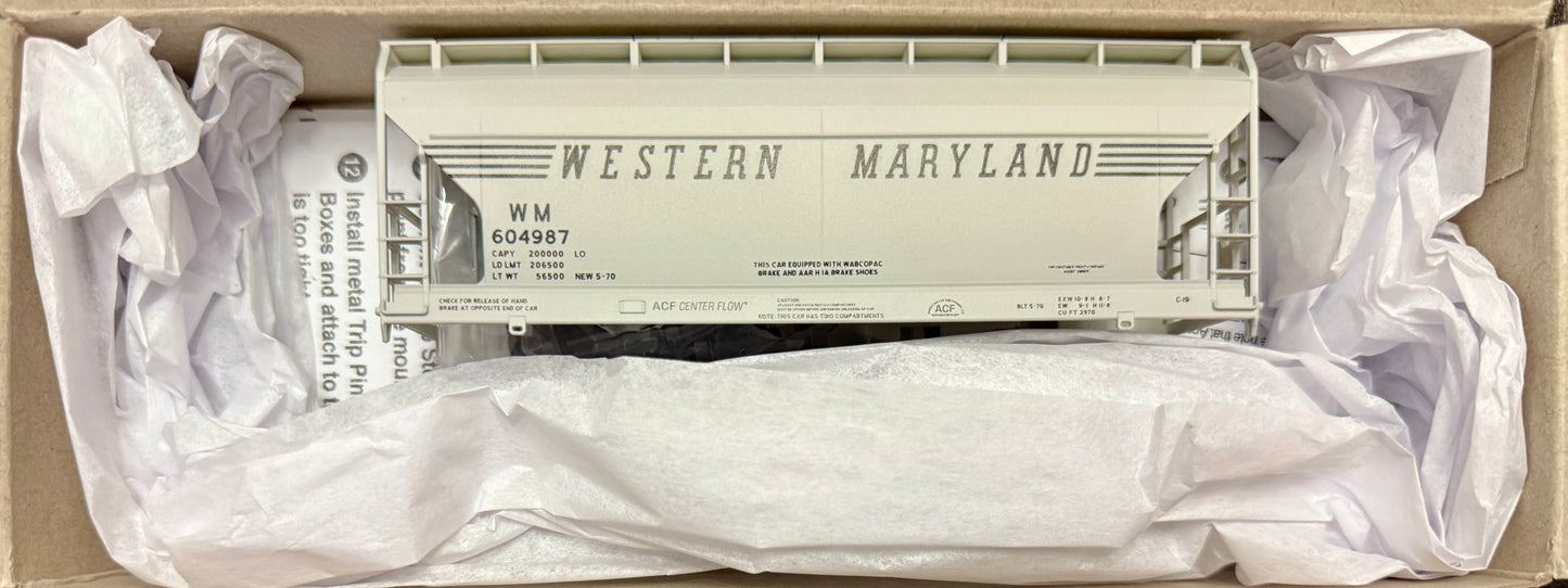 ACCURAIL ACF 2 BAY COVERED HOPPER KIT- WESTERN MARYLAND