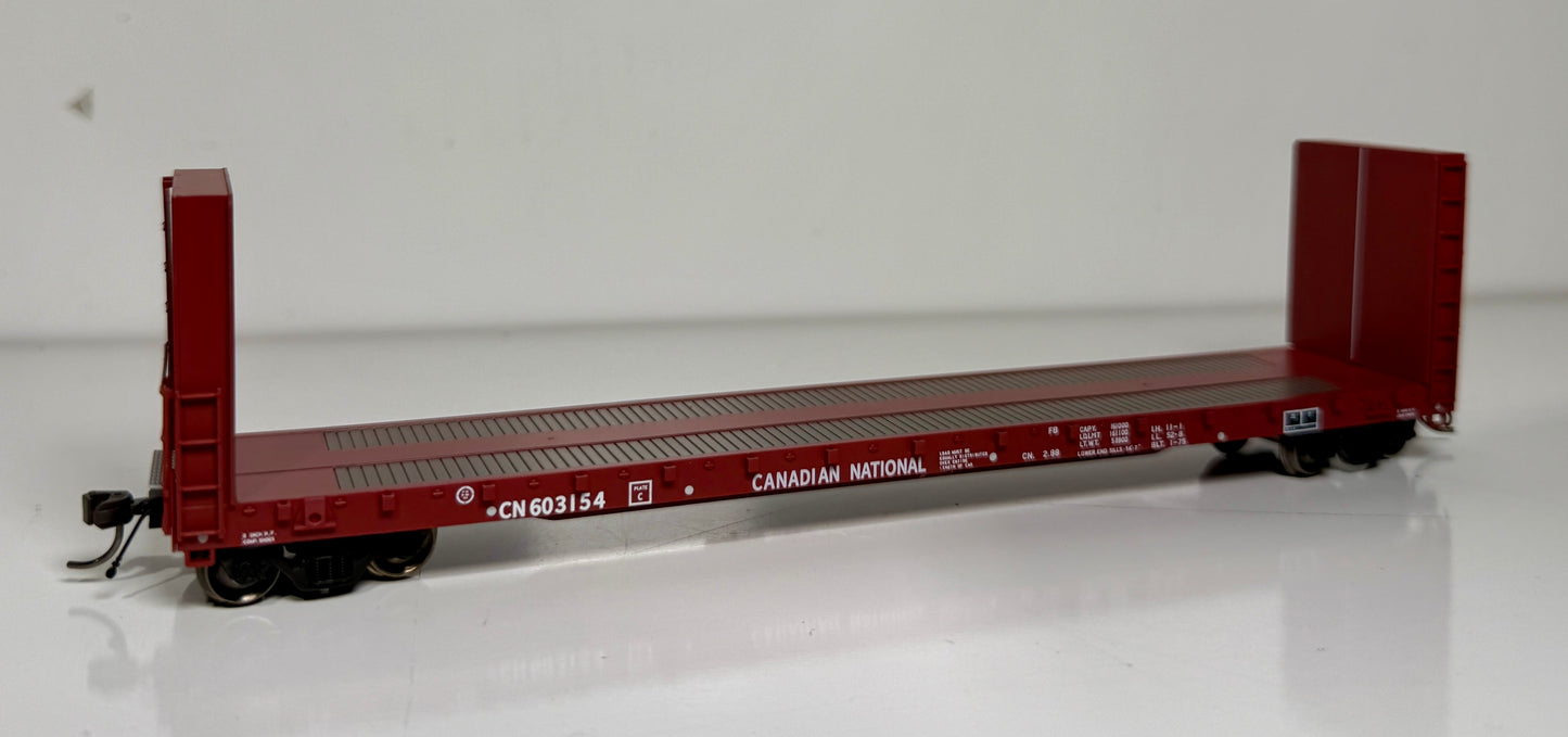 ATLAS MASTER 52' BULKHEAD FLAT CAR - CANADIAN NATIONAL