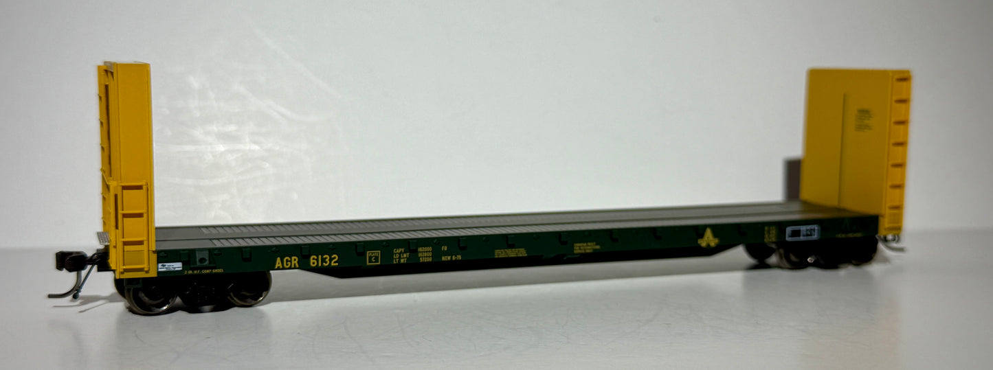 HOME SHOPS/ATLAS MASTER 52' BULKHEAD FLAT CAR - ALLAGASH RAILWAY