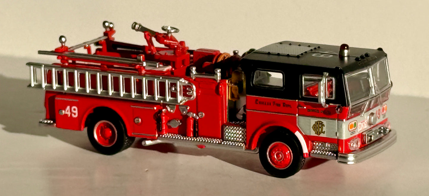 ICONIC REPLICAS CHICAGO FIRE DEPT ENGINE 49 1974 WARD LAFRANCE AMBASSADOR PUMPER