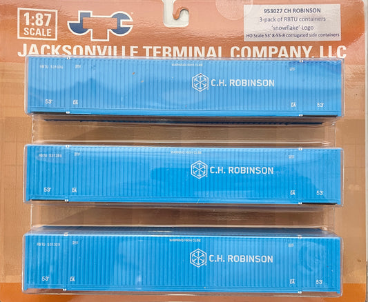 JACKSONVILLE TERMINAL CH ROBINSON 53’ INTERMODAL CONTAINERS (3 PACK)