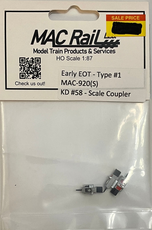 MACrail EARLY EOT TYPE 1 3 PK MAC920S