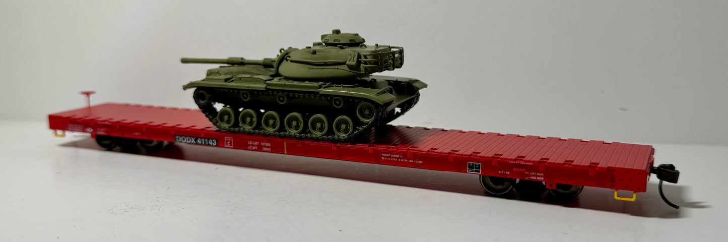 ATLAS TRAINMAN 68' FLAT CAR - DODX