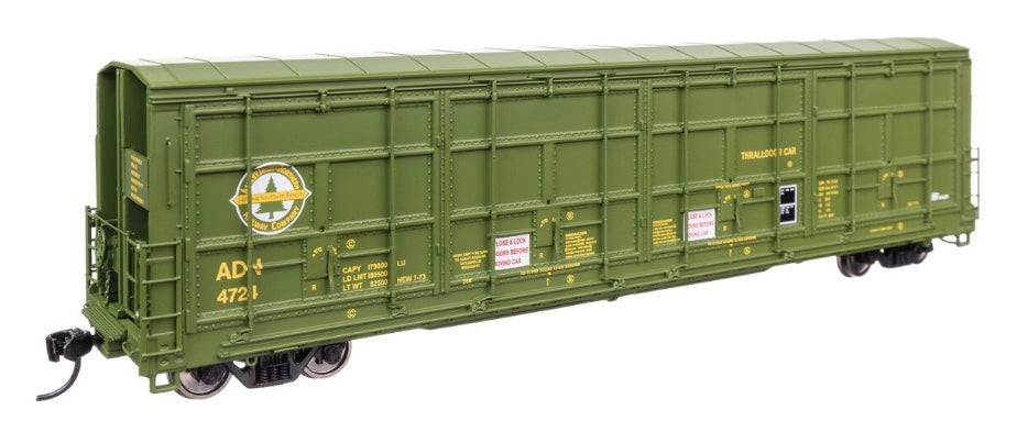 WALTHERS PROTO ALL DOOR BOXCAR - ASHLEY, DREW & NORTHERN