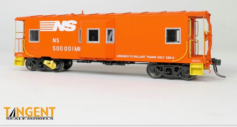 TANGENT GANTT MANUFACTURING SOUTHERN RAILWAY BAY WINDOW CABOOSE NORFOLK SOUTHERN MOW BALLAST TRAIN SERVICE