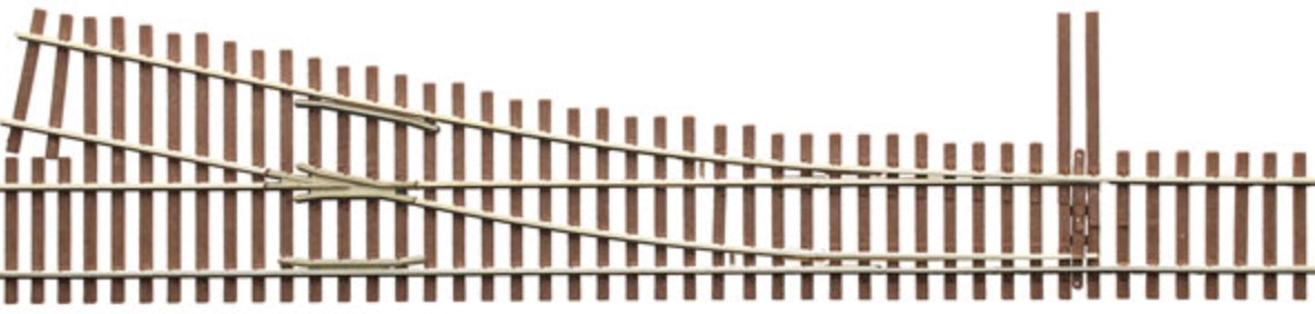 MICRO-ENGINEERING LADDER TRACK SYSTEM #5a RIGHT STANDARD TURNOUT