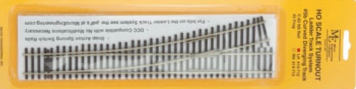 MICRO-ENGINEERING LADDER TRACK SYSTEM #5b LEFT TURNOUT
