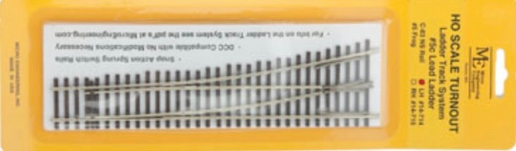 MICRO-ENGINEERING LADDER TRACK SYSTEM #5c LEFT TURNOUT