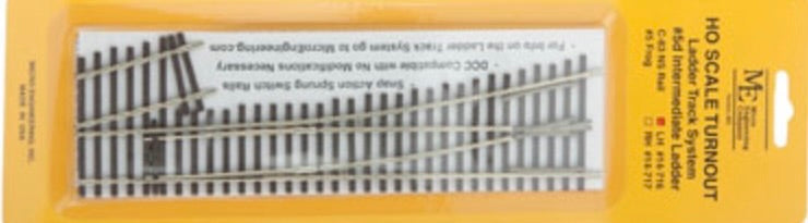 MICRO-ENGINEERING LADDER TRACK SYSTEM #5d LEFT TURNOUT