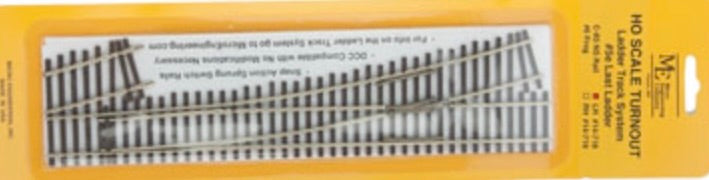 MICRO-ENGINEERING LADDER TRACK SYSTEM #5e LEFT TURNOUT