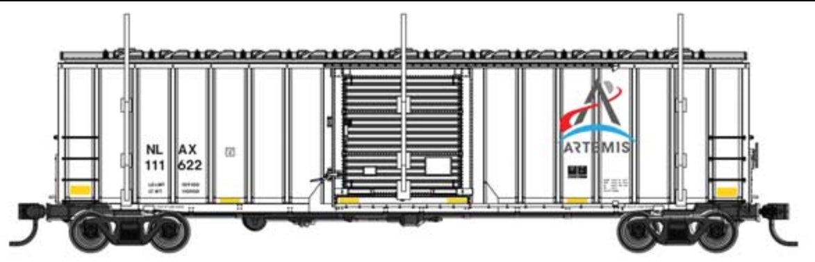 WALTHERS ROCKET TRAIN CLEARANCE CAR - NASA ARTIMES (NLAX)