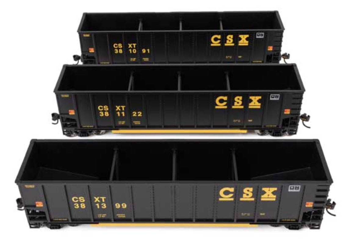 WALTHERS MAINLINE BETHGON COAL HOPPER 3 CAR SET - CSX