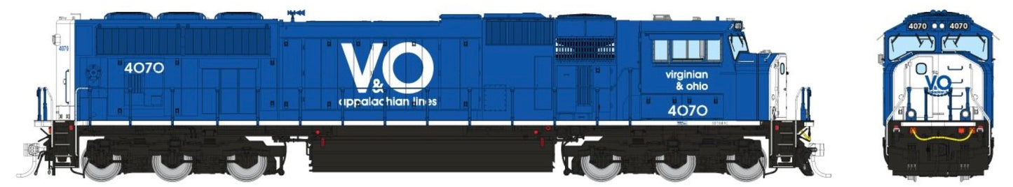 RAPIDO/HOME SHOPS SD70MAC DCC/SOUND - VIRGINIAN & OHIO