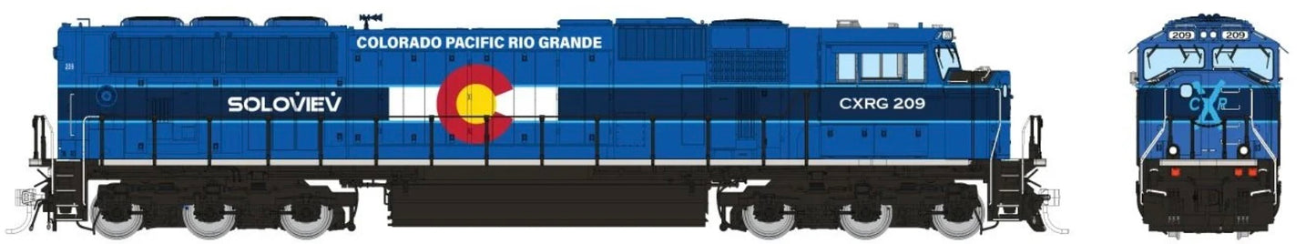RAPIDO/HOME SHOPS SD70MAC DCC/SOUND - COLORADO PACIFIC
