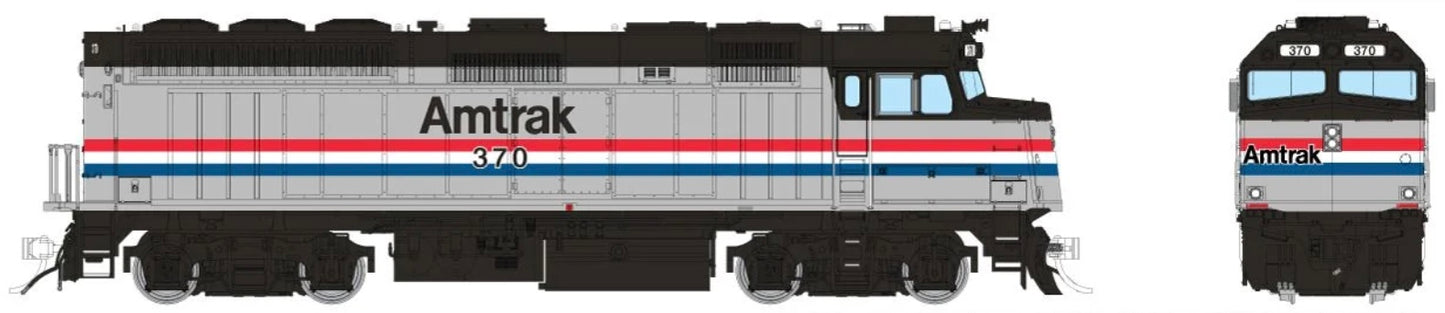 RAPIDO F40PH DCC/LOK SOUND - AMTRAK PHASE III (WITH DITCHLIGHTS)