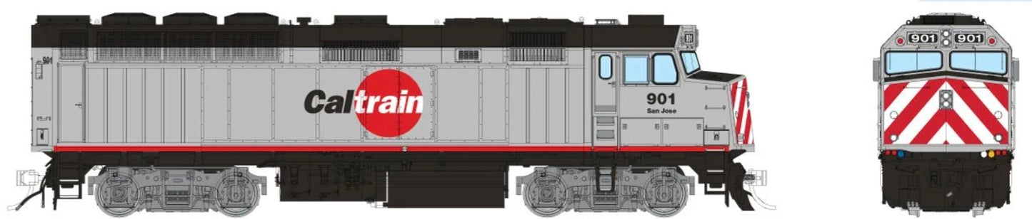 RAPIDO F40PH-2CAT DCC READY - CALTRAIN