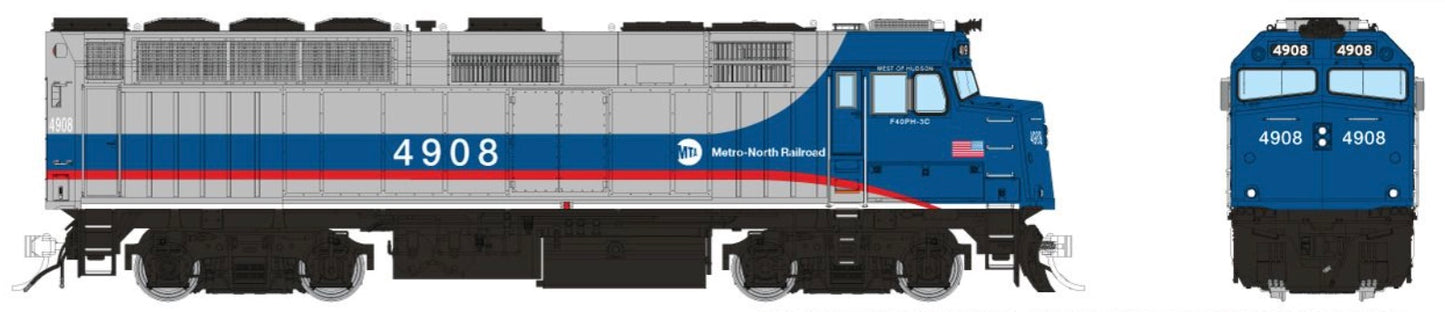 RAPIDO F40PH-3C DCC READY - METRO NORTH
