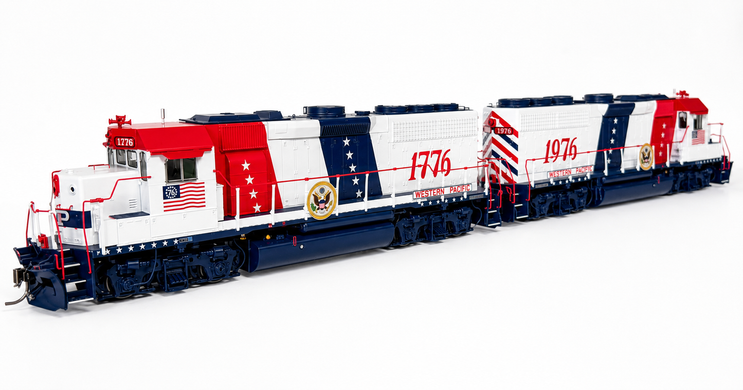 RAPIDO LIMITED EDITION WESTERN PACIFIC GP40 BICENTENIAL SET