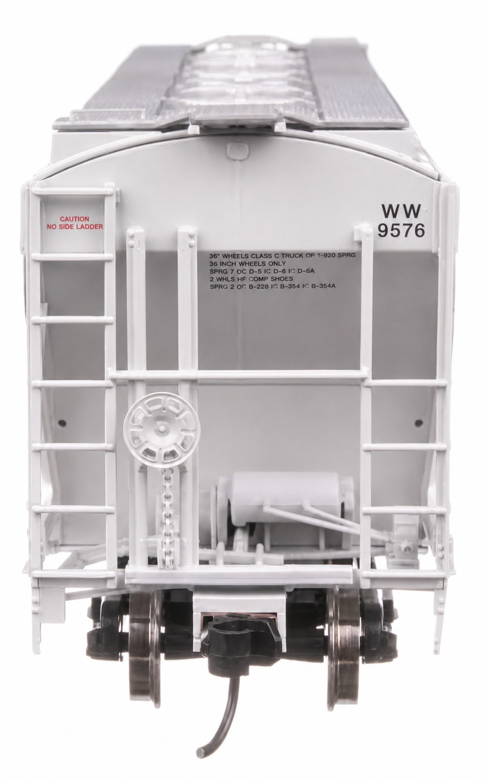 WALTHERS MAINLINE 39' TRINITY 3281 2-BAY COVERED HOPPER - WINCHESTER & WESTERN