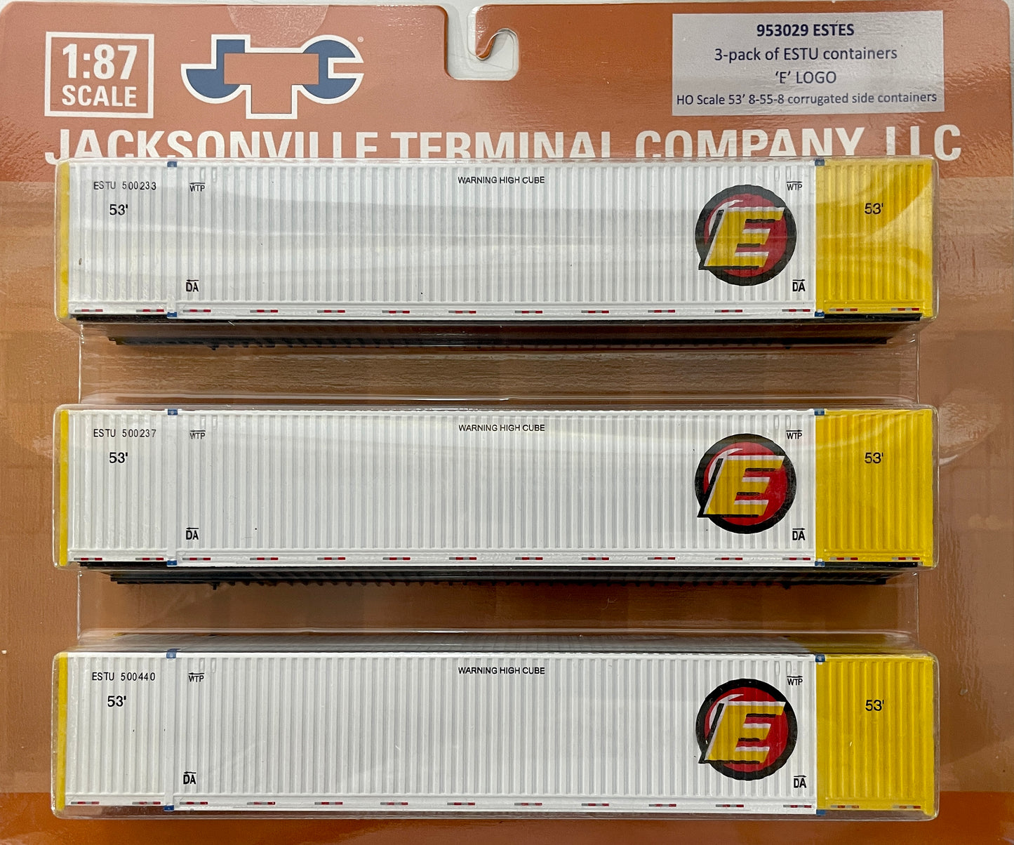 JACKSONVILLE TERMINAL ESTES 53’ INTERMODAL CONTAINERS (3 PACK)