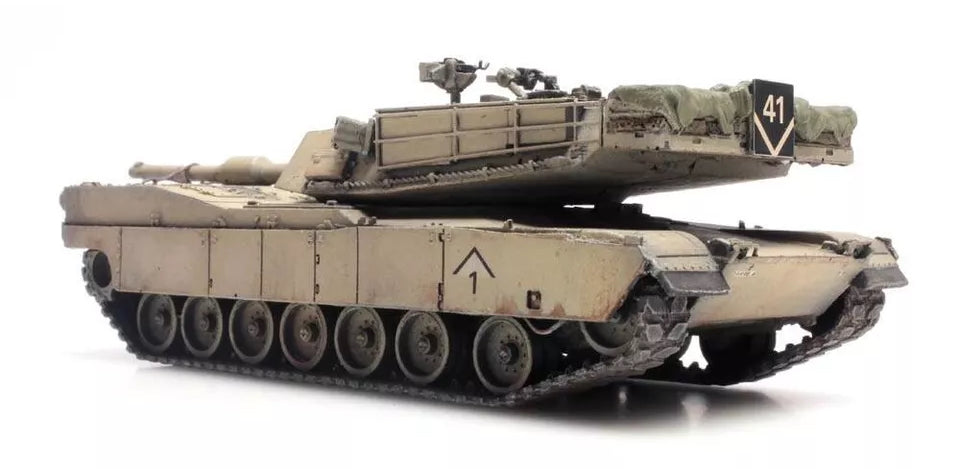 ARTITEC US ARMY DESERT STORM M1A1 ABRAMS (FLAT CAR LOAD)