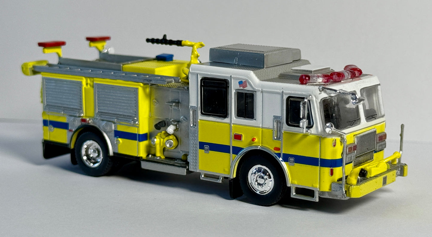 BREKINA PCX87 SEAGRAVE MARAUDER FIRE ENGINE  - YELLOW