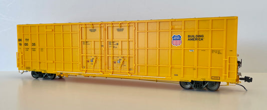 AURORA MINIATURES GREENBRIER 7550 CF 60' PLATE F BOXCAR UP (BKTY)