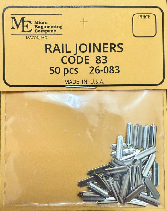 MICRO ENGINEERING CODE 83 RAIL JOINERS (50 PACK)