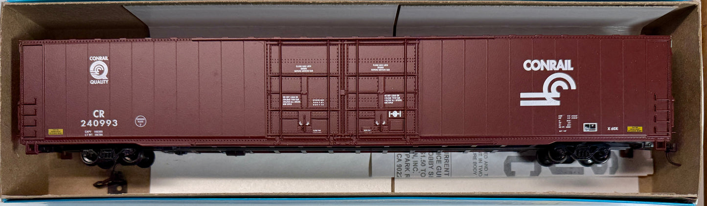 ATHEARN BLUE BOX BUILT KIT 4 DOOR 86' HIGH CUBE BOXCAR - CONRAIL