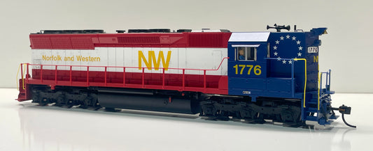 BROADWAY LIMITED PARAGON 4 EMD SD45 (HIGH HOOD) NORFOLK & WESTERN BICENTENIAL