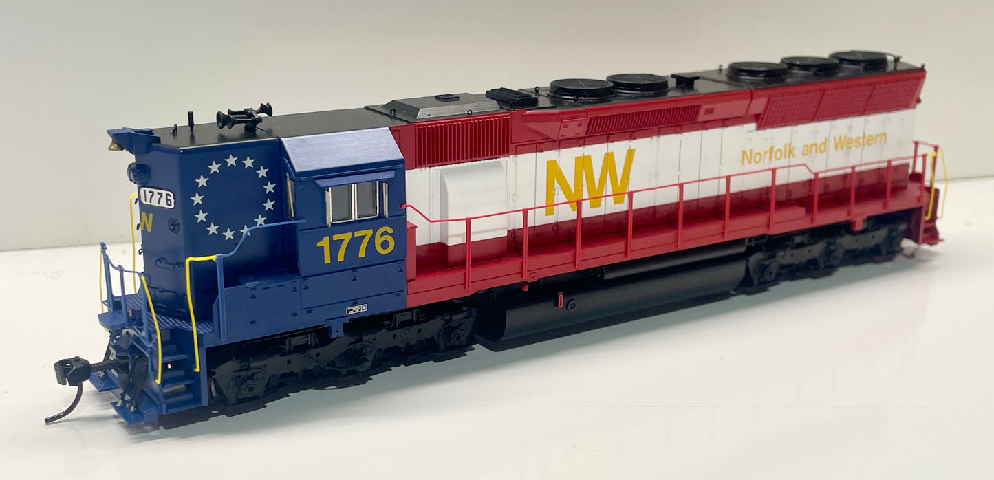 BROADWAY LIMITED PARAGON 4 EMD SD45 (HIGH HOOD) NORFOLK & WESTERN BICENTENIAL