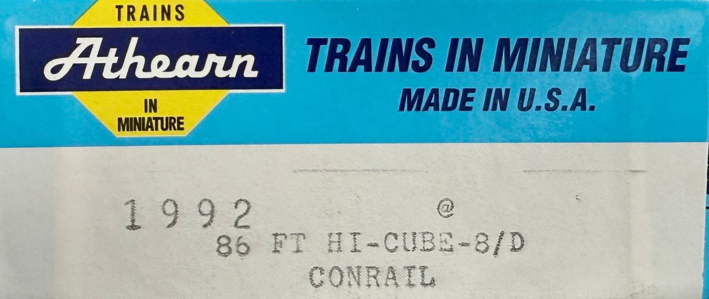 ATHEARN BLUE BOX BUILT KIT 8 DOOR 86' HIGH CUBE BOXCAR - CONRAIL