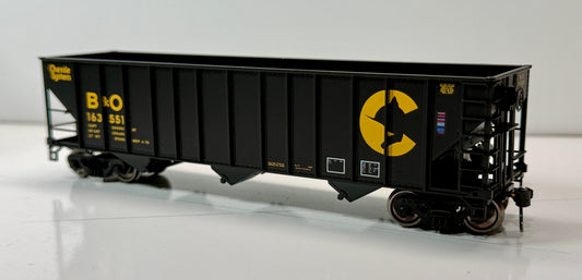 BOWSER 100 TON COAL HOPPER - CHESSIE B&O