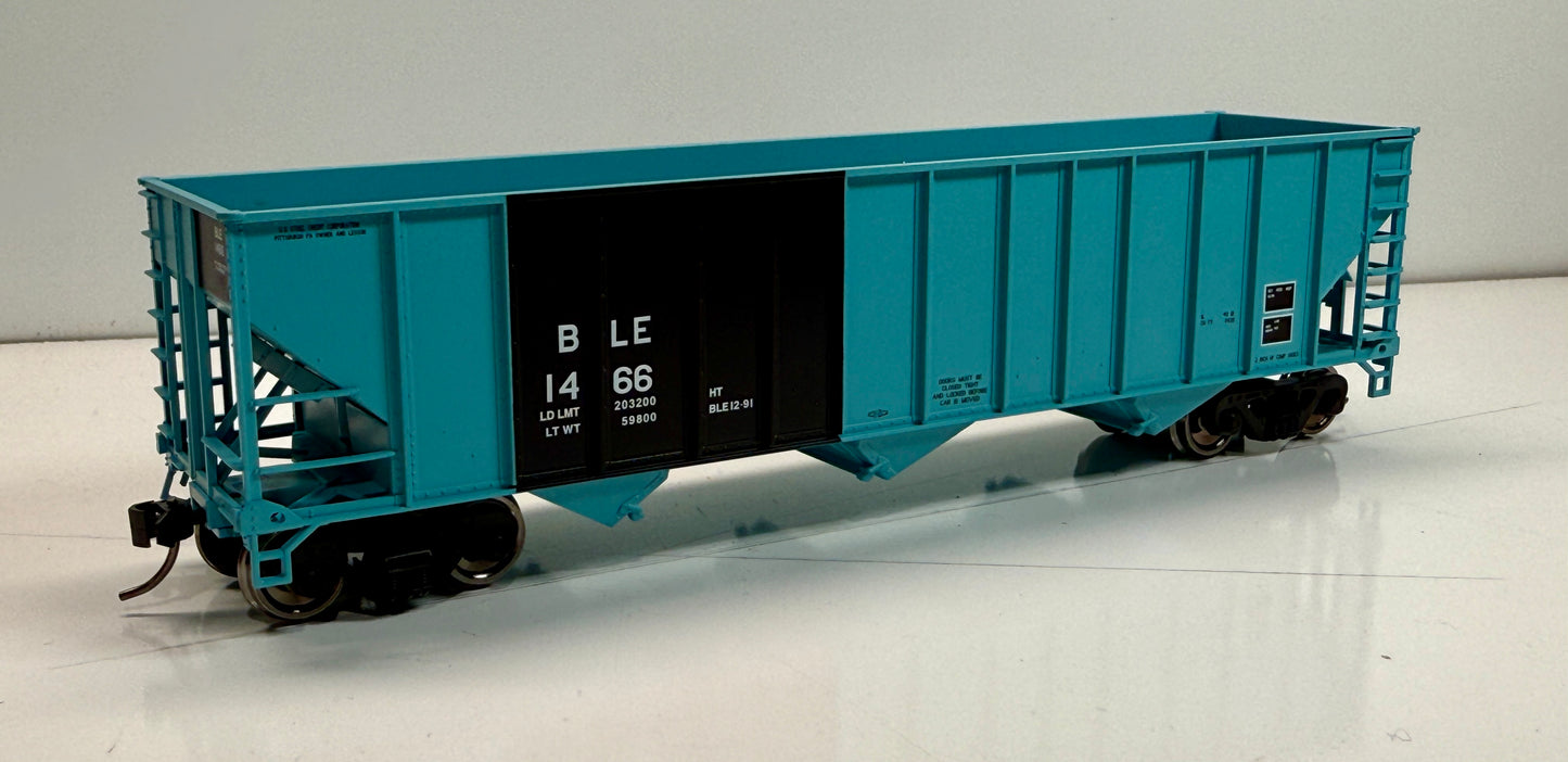 BOWSER 100 TON COAL HOPPER - B&LE (BABY BLUE)