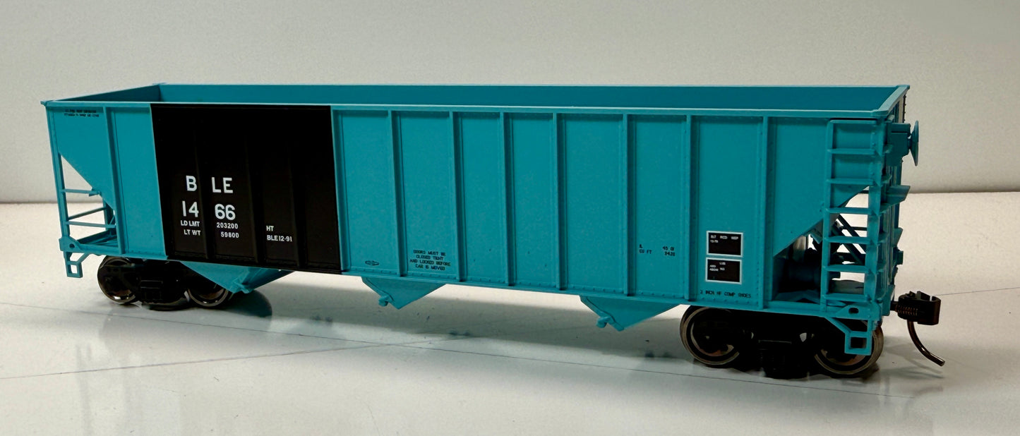 BOWSER 100 TON COAL HOPPER - B&LE (BABY BLUE)