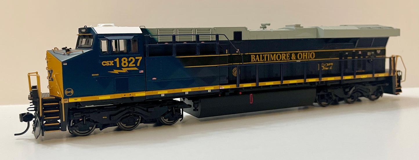 BROADWAY LIMITED GE ES44AC PARAGON4 SOUND/DC/DCC, SMOKE - CSX B&O HERITAGE #1827