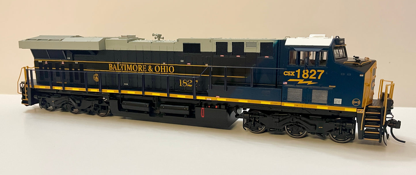 BROADWAY LIMITED GE ES44AC PARAGON4 SOUND/DC/DCC, SMOKE - CSX B&O HERITAGE #1827