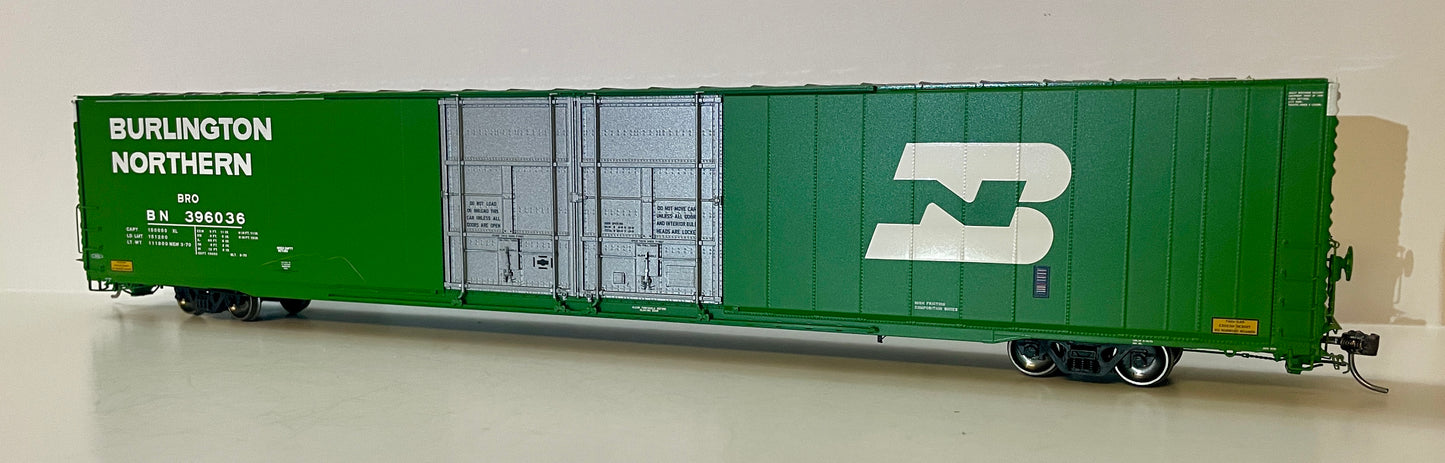 TANGENT GREENVILLE 86' HIGH CUBE PLUG DOOR BOXCAR - BURLINGTON NORTHERN