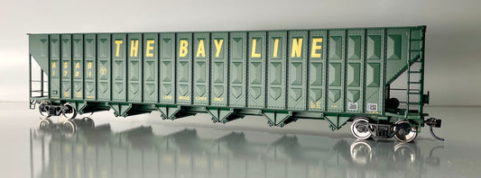 WALTHERS MAINLINE GREENVILLE 7000 CF WOOD CHIP HOPPER - THE BAY LINE